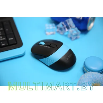 Мышь A4Tech Fstyler FG10 (черный/голубой) картинка 11